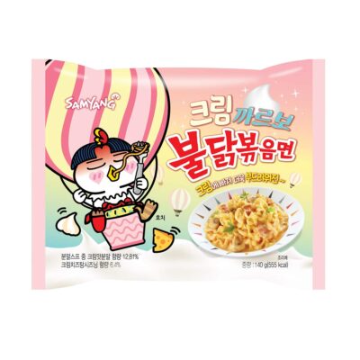Cream Carbo Buldak Fire Fried Chicken Spicy Noodle 140g