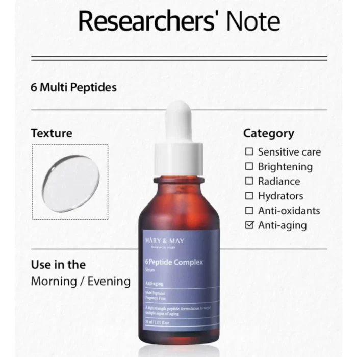 6 PEPTIDE COMPLEX SERUM - Imagen 2
