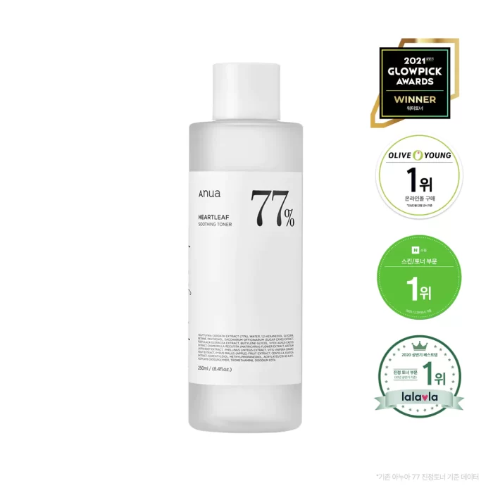 HEARTLEAF 77% SOOTHING TONER