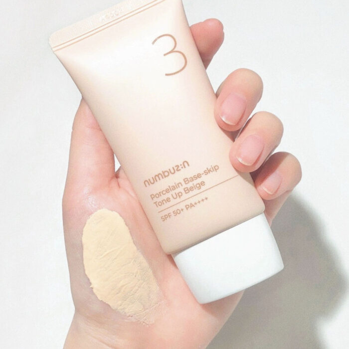 No.3 PORCELAIN BASE-SKIP TONE UP BEIGE SPF 50+ PA++++ - Imagen 5
