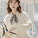 CÁRDIGAN DE MANGA LARGA CON PAÑUELO