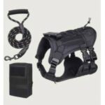 NUEVO ARNÉS TÁCTICO DE CHALECO PARA MASCOTAS, CORREA DE PECHO Y ESPALDA.