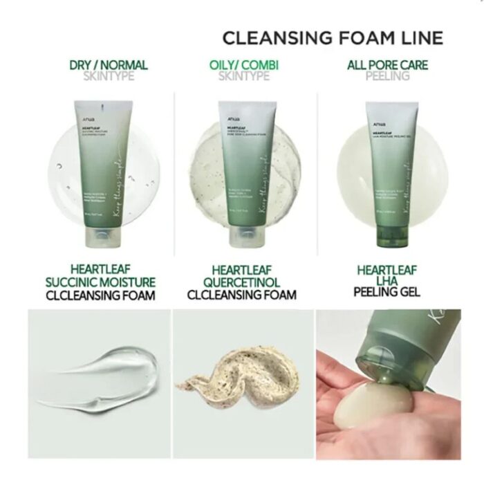 HEARTLEAF SUCCINIC MOISTURE CLEANSING FOAM - Imagen 5