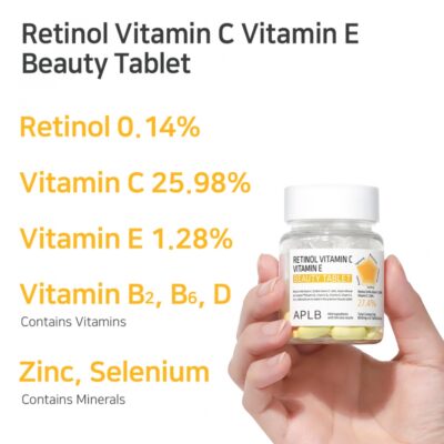 RETINOL VITAMIN C VITAMIN E BEAUTY TABLET