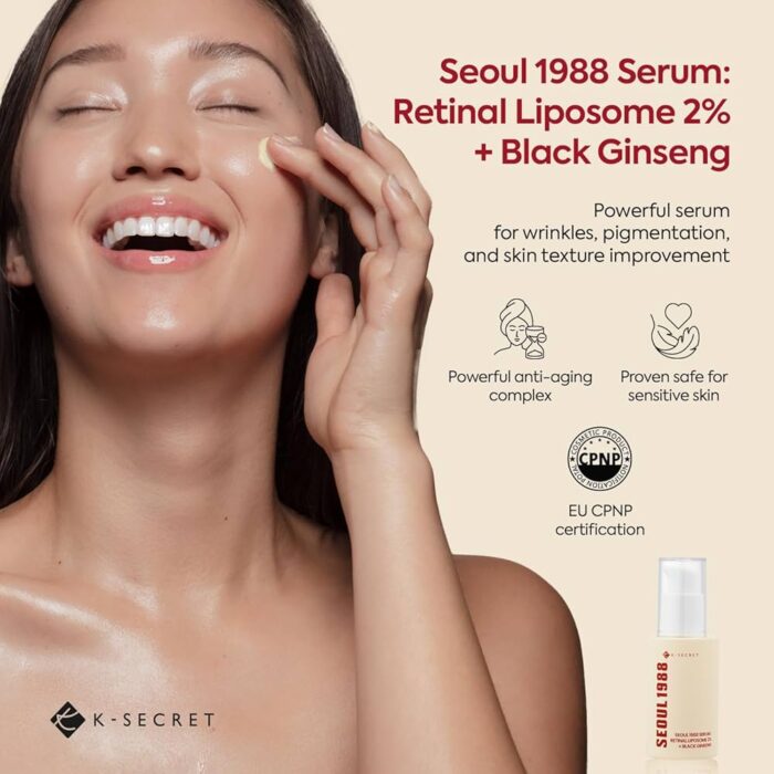 SEOUL 1988 SERUM: RETINAL LIPOSOME 2% + BLACK GINSENG - Imagen 3