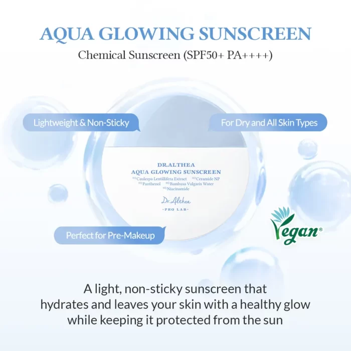 Aqua Glowing Sunscreen SPF50+ PA++++ - Imagen 3