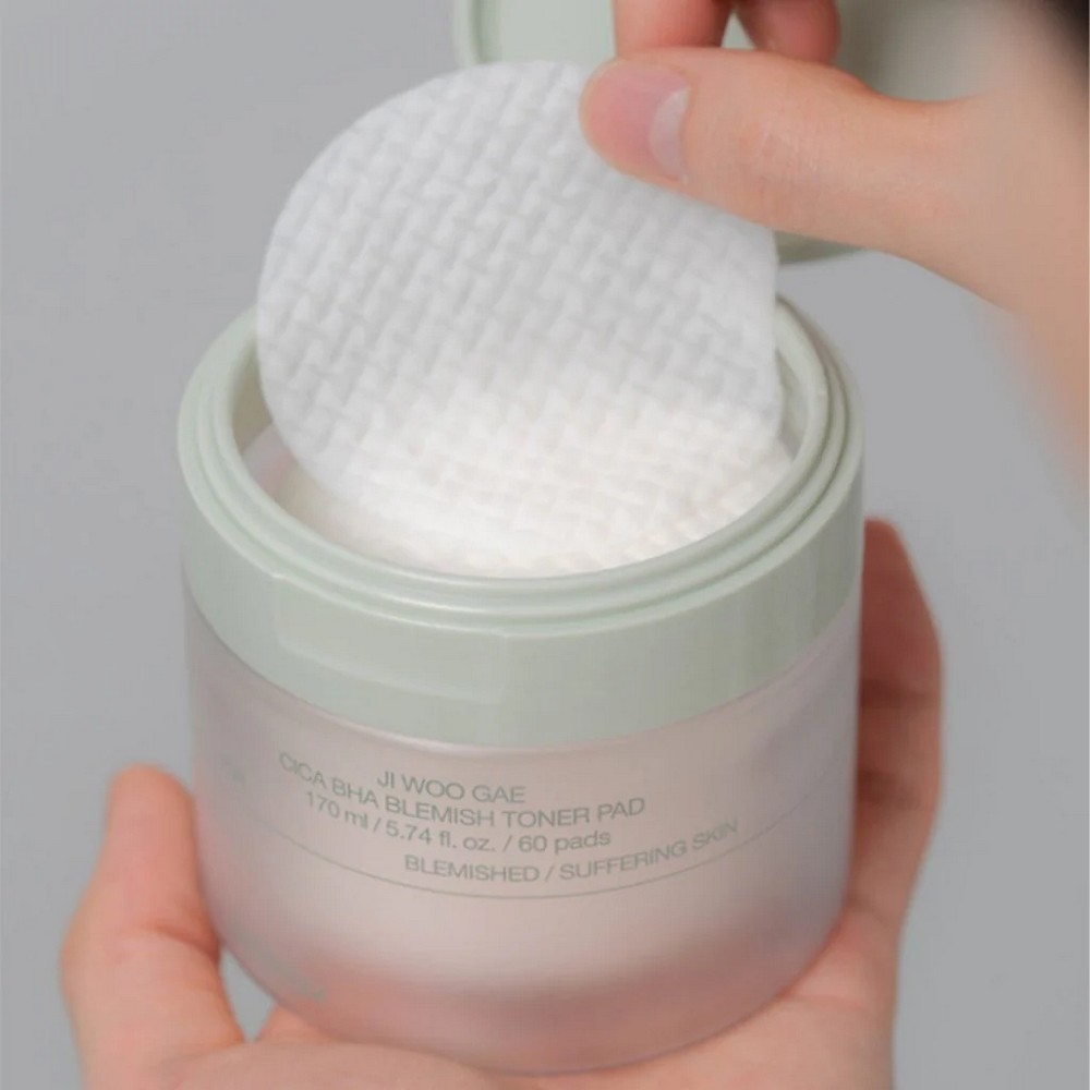 JI WOO GAE CICA BHA BLEMISH TONER PAD - Imagen 2